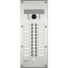 Bticino - Platine antivandale à bouton poussoir Linea 300 - 13 à 20 appels façade Inox