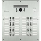 Bticino - Platine antivandale à bouton poussoir Linea 300 - 21 à 32 appels façade Inox
