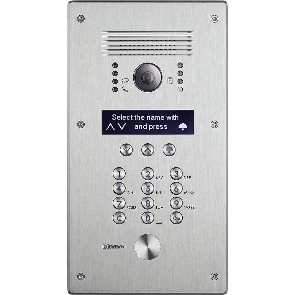 Bticino - Platine monobloc à défilement de noms Linea 300