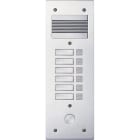 Bticino - Platine de rue Série 200 audio étroite façade Alu 4mm 6 appels