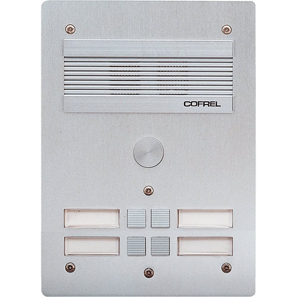 Bticino - Platine de rue Série 300 audio façade Alu 4mm 4 appels