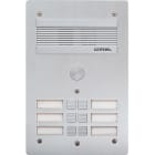 Bticino - Platine de rue Série 300 audio façade Alu 4mm 6 appels