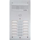 Bticino - Platine de rue Série 300 audio façade Alu 4mm 12 appels