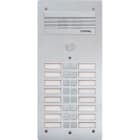Bticino - Platine de rue Série 300 audio façade Alu 4mm 16 appels