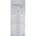 Bticino - Platine de rue Série 300 audio façade Alu 4mm 20 appels