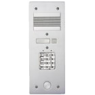 Bticino - Platine de rue Série 200 audio étroite avec clavier codé façade Alu 4mm 1 appel