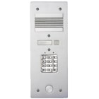 Bticino - Platine de rue Série 200 audio étroite avec clavier codé façade Alu 4mm 1 appel