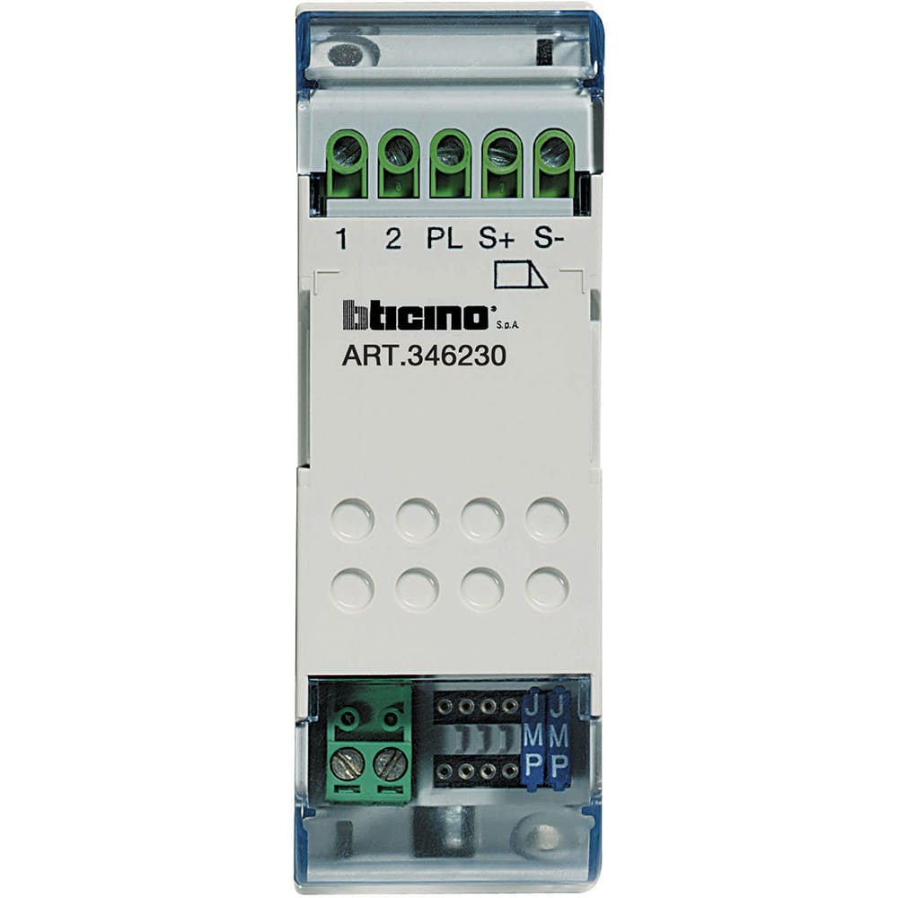 Bticino - Relais pour gâche 12V= ou pour automatisme de portail