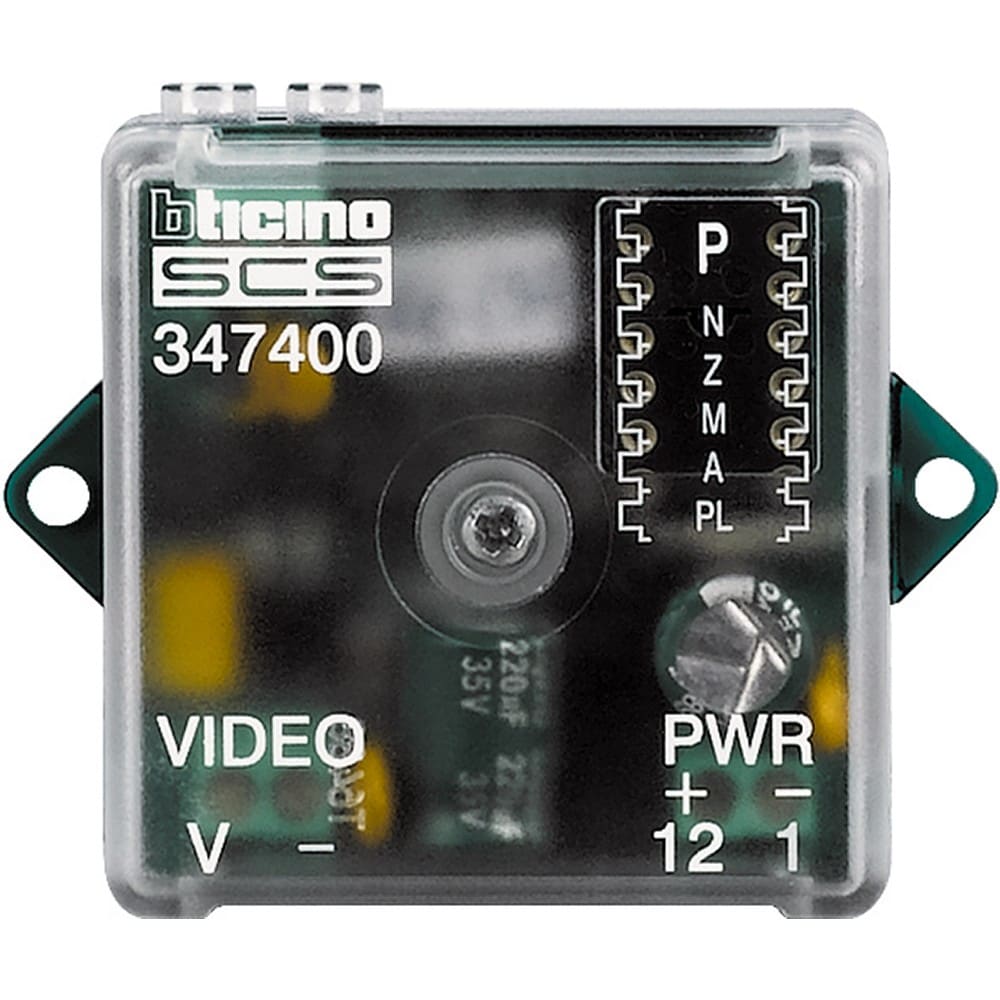 Bticino - Interface caméra coaxiale pour installation BUS 2 fils vidéo