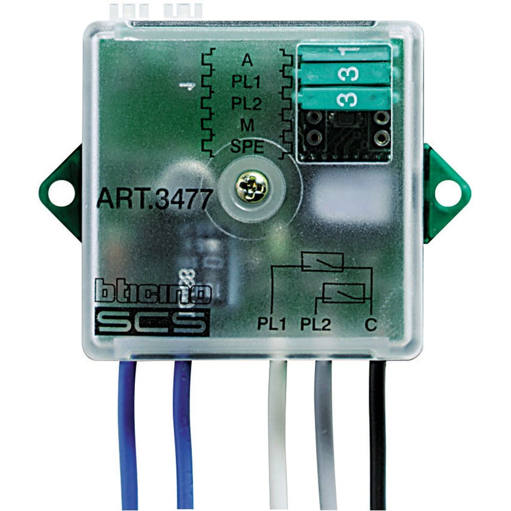 Bticino - Interface de contact MyHOME_Up 2 contacts module basic