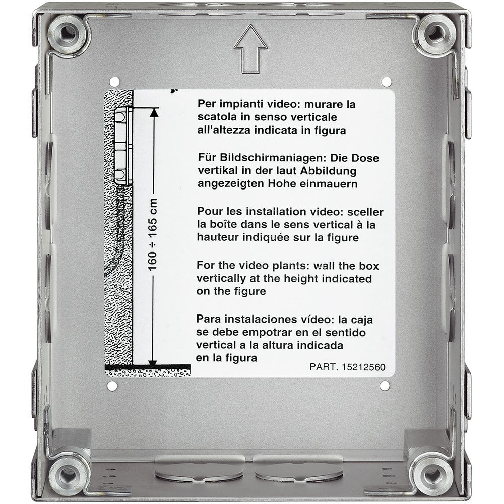 Bticino - Boîtier à encastrer anti-arrachement Sfera Robur 1 module