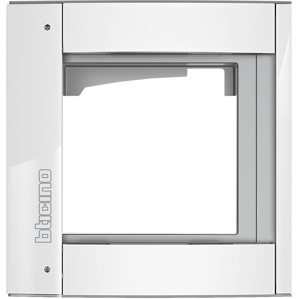 Bticino - Châssis et cadre support Sfera New - 1 module Allwhite