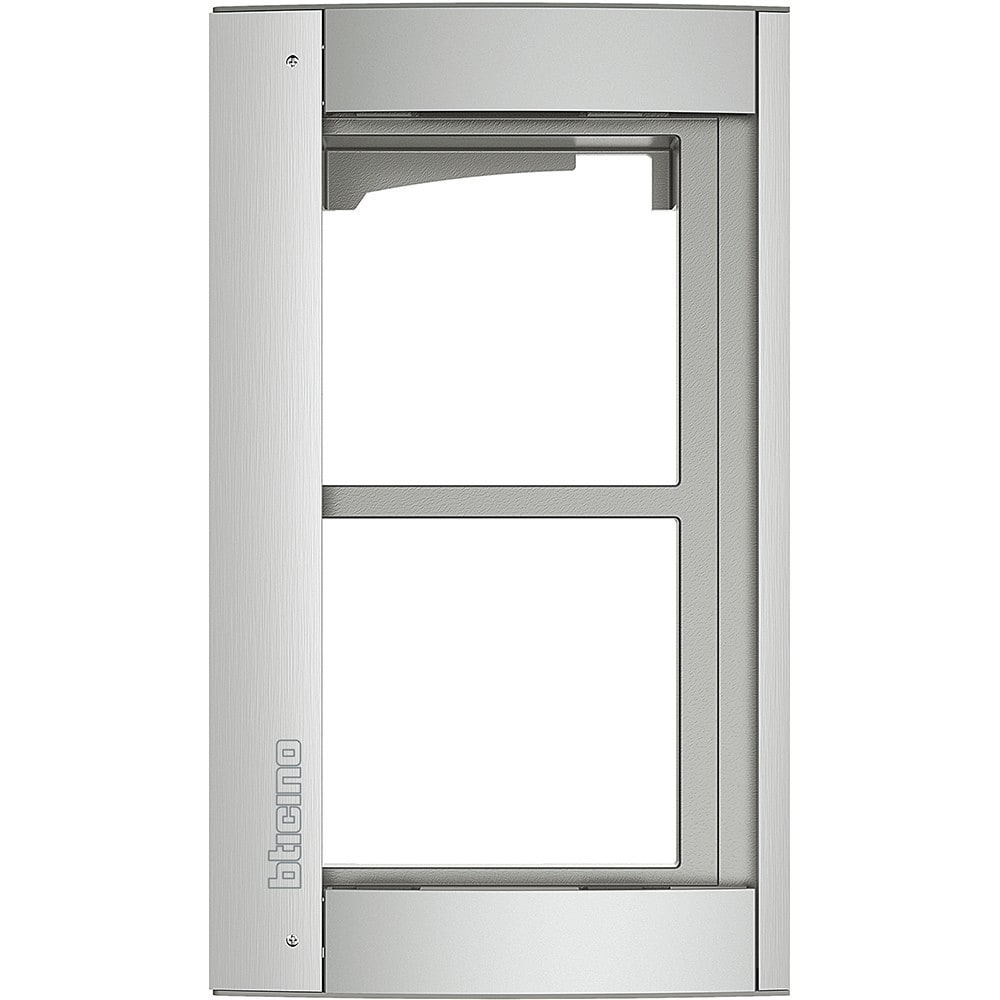 Bticino - Châssis et cadre support Sfera New - 2 modules Allmetal