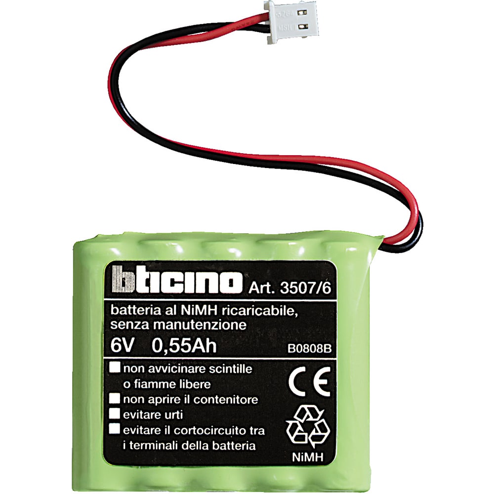 Bticino - Batterie de rechange MyHOME_Up - 6V 0,5Ah