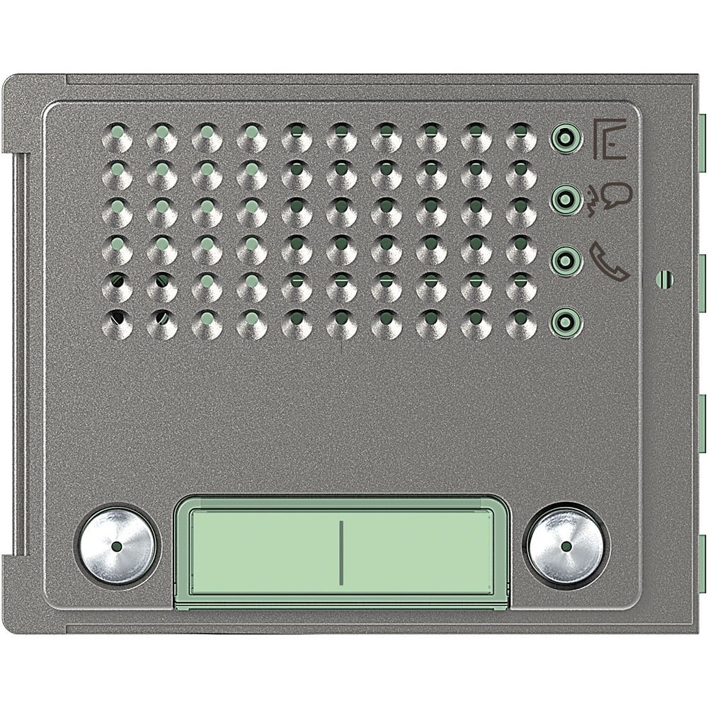 Bticino - Façade Sfera Robur pour module électronique audio 2 appels sur 2 rangées
