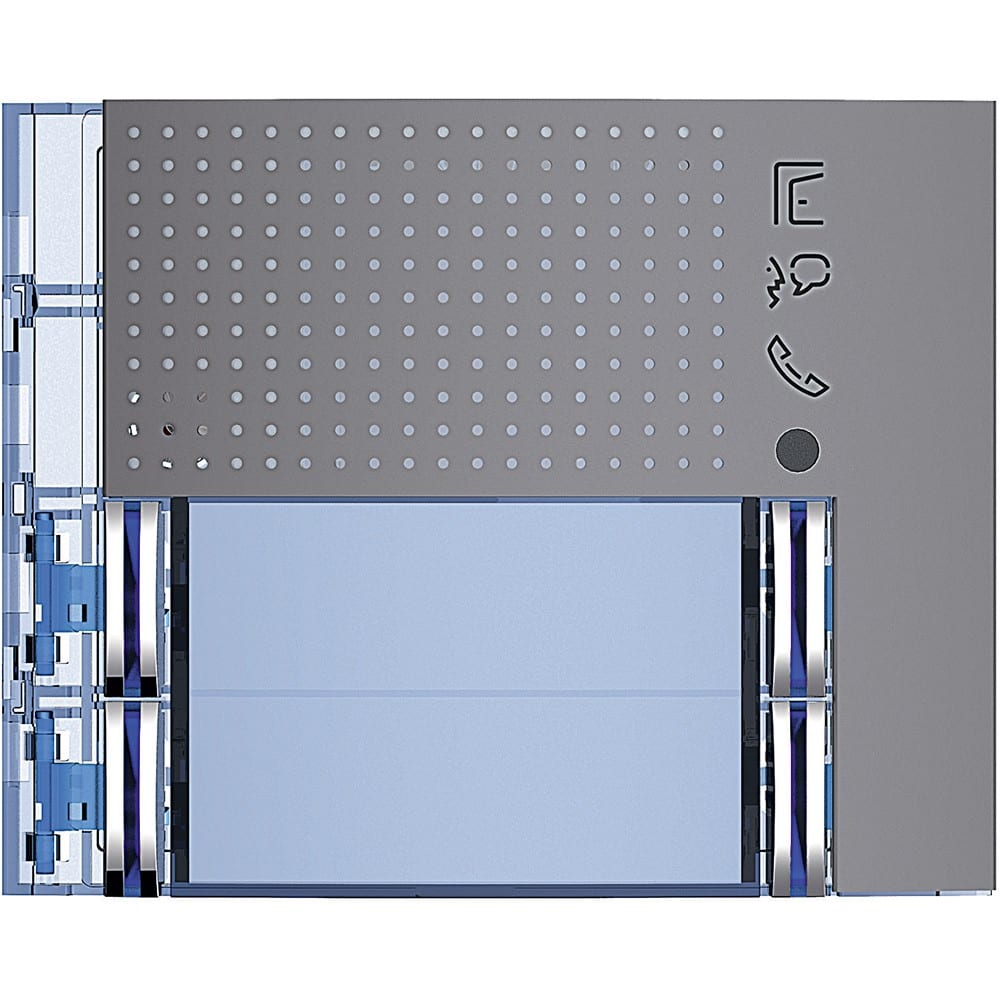 Bticino - Façade Sfera New pour module électronique audio 4 appels sur 2 rangées Allstreet