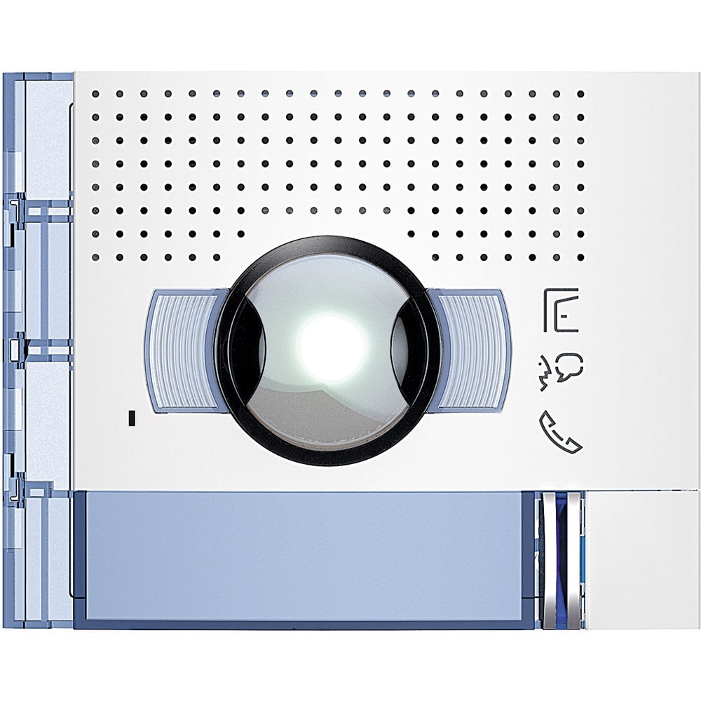 Bticino - Façade Sfera New module électronique audio/vidéo 1 appel grand angle Allwhite