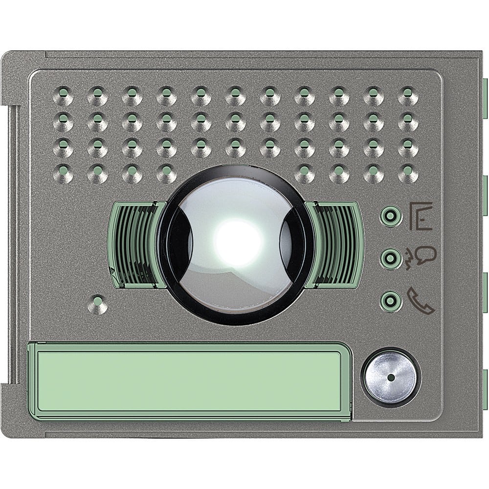 Bticino - Façade Sfera Robur pour module électronique audio et vidéo 1 appel grand angle