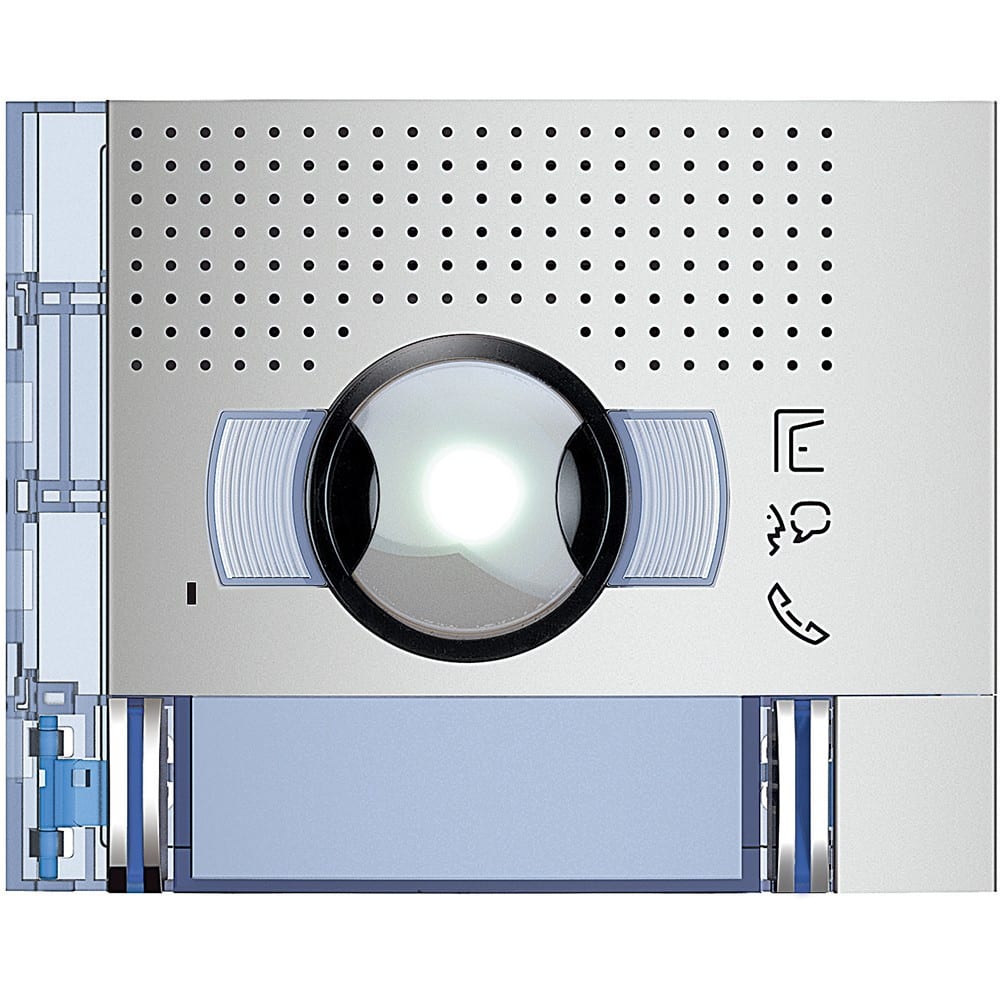 Bticino - Façade Sfera New - module électronique audio/vidéo 2 appels grand angle Allmetal