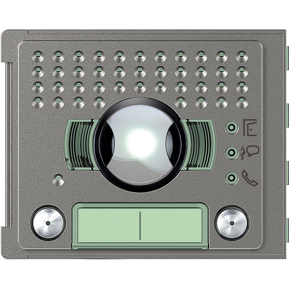 Bticino - Façade Sfera Robur pour module électronique audio et vidéo 2 appels grand angle