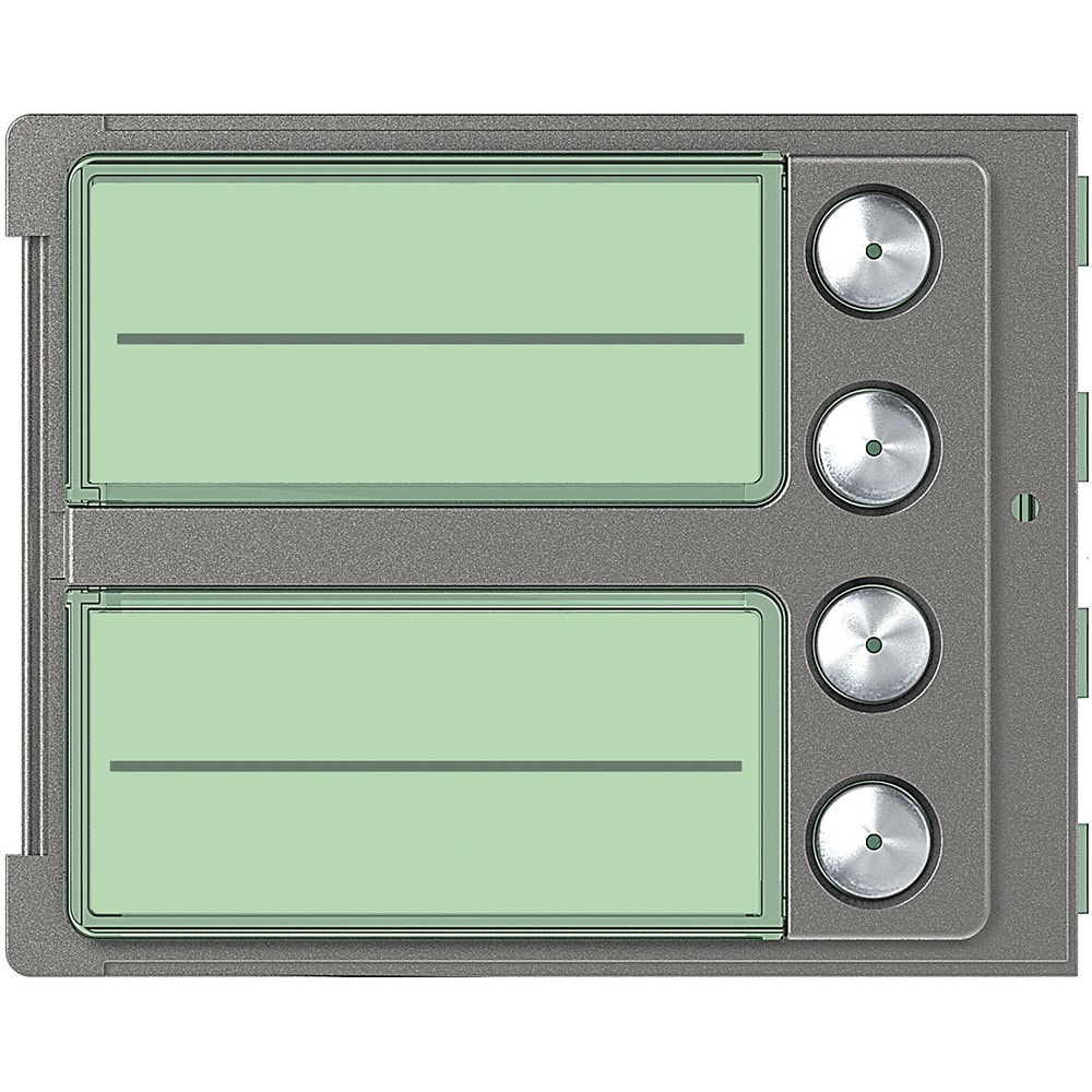 Bticino - Façade Sfera Robur pour module électronique audio 4 appels