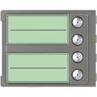 Bticino - Façade Sfera Robur pour module électronique audio 4 appels