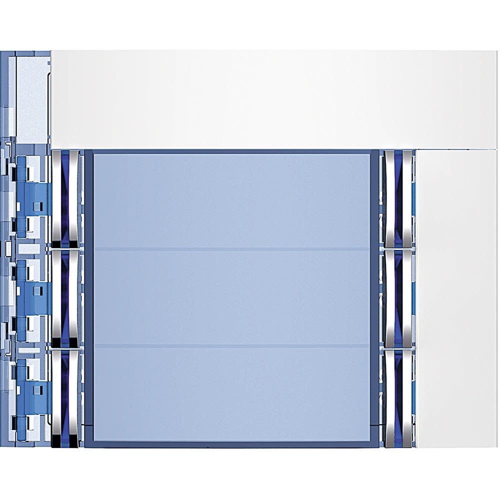 Bticino - Façade Sfera New pour module électronique audio 6 appels sur 2 rangées Allwhite