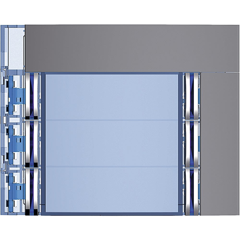 Bticino - Façade Sfera New pour module électronique audio 6 appels sur 2 rangées Allstreet