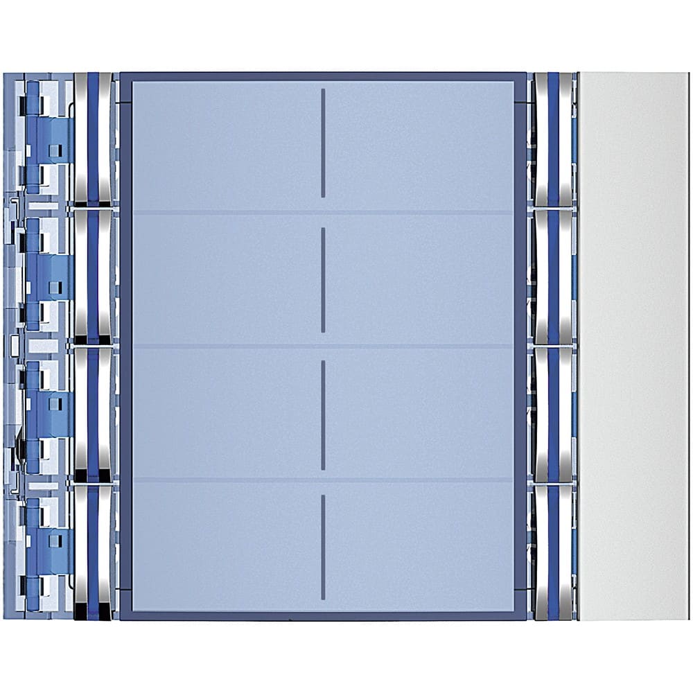 Bticino - Façade Sfera New pour module électronique audio 8 appels sur 2 rangées Allmetal