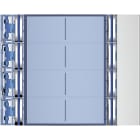 Bticino - Façade Sfera New pour module électronique audio 8 appels sur 2 rangées Allmetal