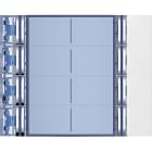 Bticino - Façade Sfera New pour module électronique audio 8 appels sur 2 rangées Allwhite