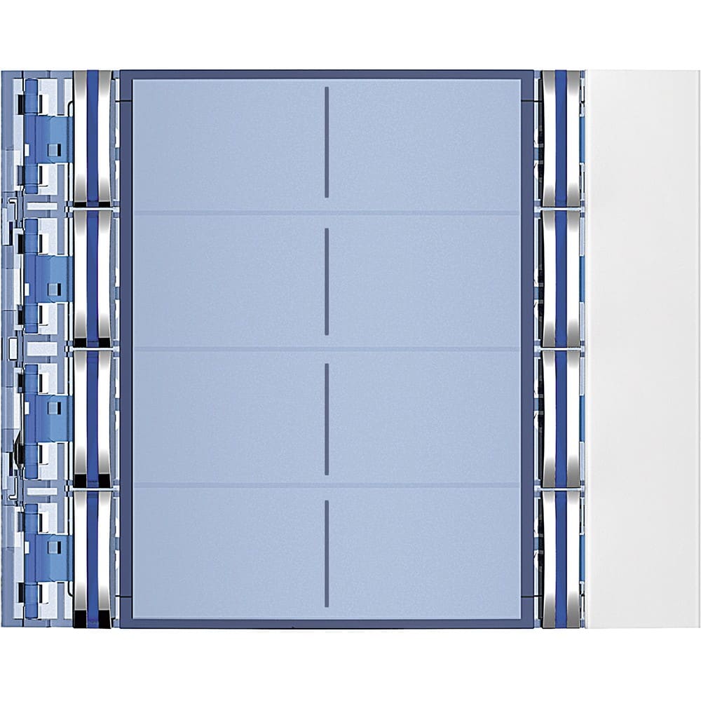 Bticino - Façade Sfera New pour module électronique audio 8 appels sur 2 rangées Allwhite