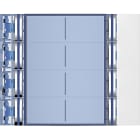 Bticino - Façade Sfera New pour module électronique audio 8 appels sur 2 rangées Allwhite