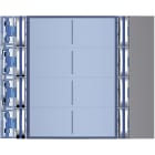 Bticino - Façade Sfera New pour module électronique audio 8 appels sur 2 rangées Allstreet