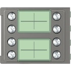 Bticino - Façade Sfera Robur pour module électronique audio 8 appels sur 2 rangées