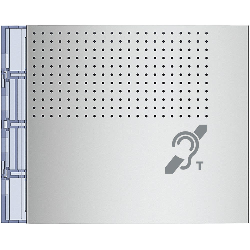 Bticino - Façade Sfera New pour module boucle inductive et synthèse vocale Allmetal