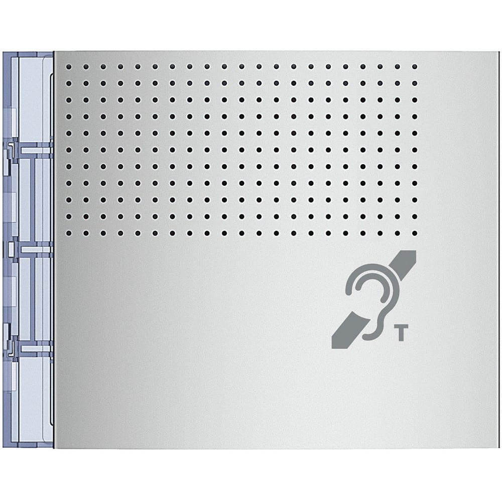Bticino - Façade Sfera New pour module boucle inductive et synthèse vocale Allmetal