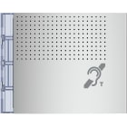 Bticino - Façade Sfera New pour module boucle inductive et synthèse vocale Allmetal