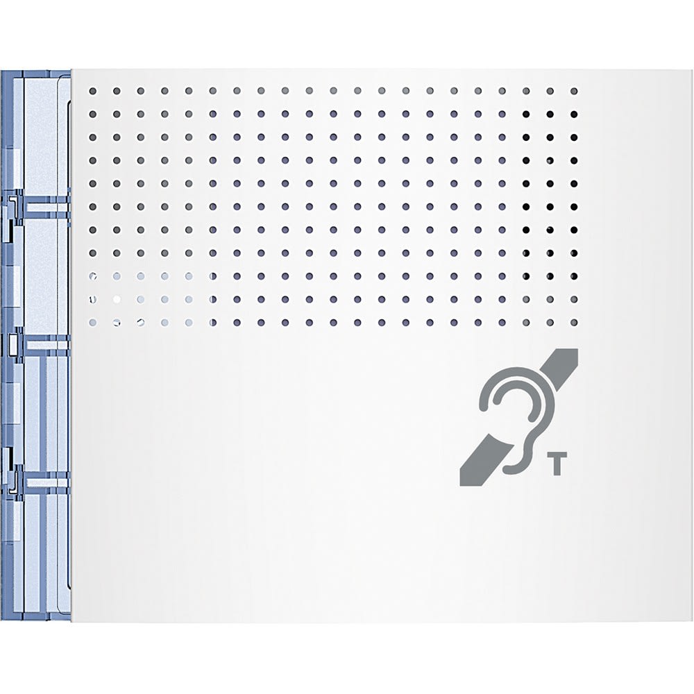 Bticino - Façade Sfera New pour module boucle inductive et synthèse vocale Allwhite