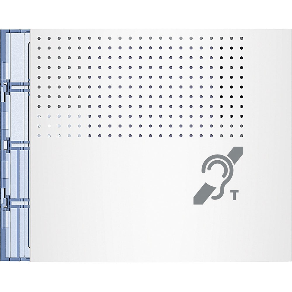Bticino - Façade Sfera New pour module boucle inductive et synthèse vocale Allwhite