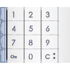 Bticino - Façade Sfera New pour module électronique clavier Allwhite