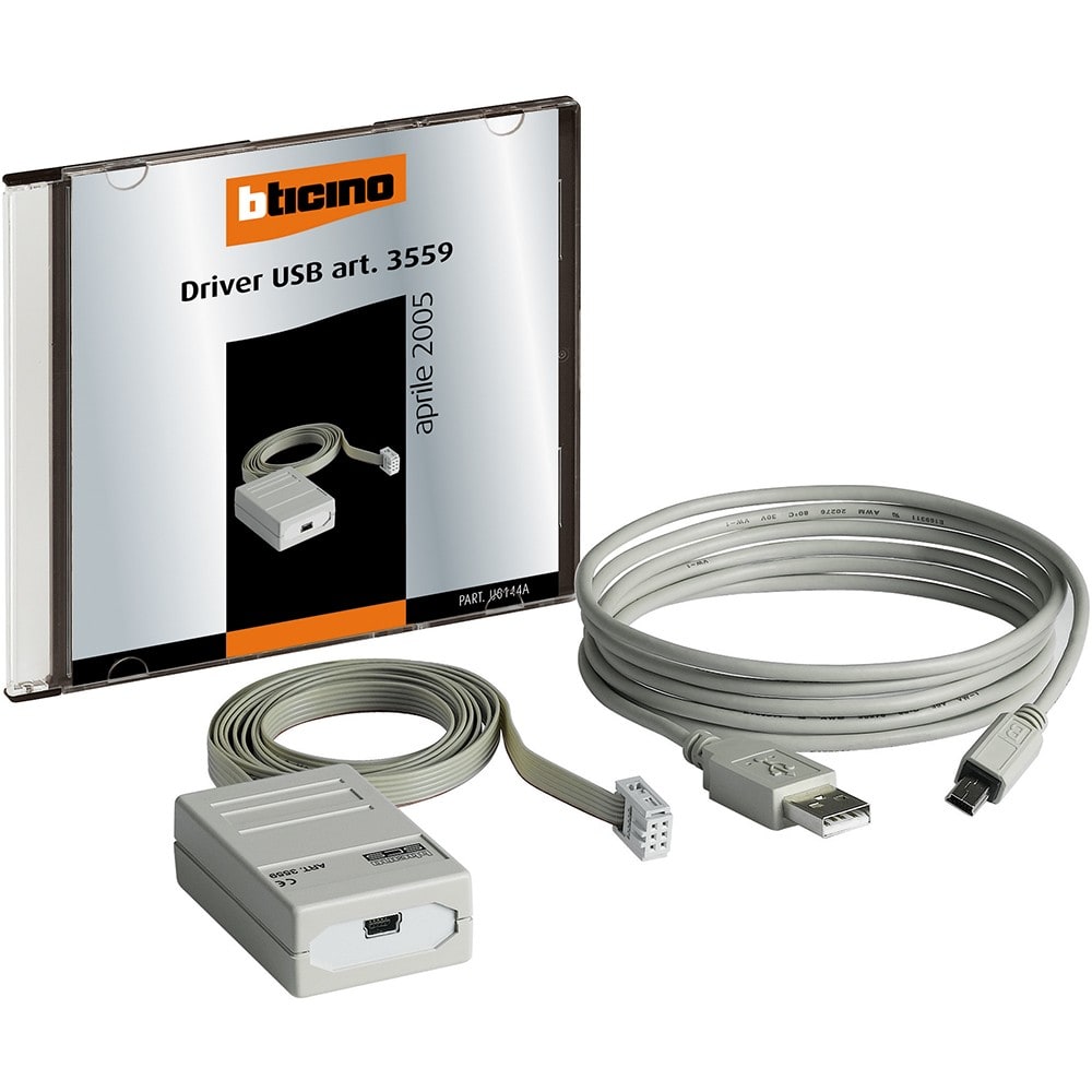 Bticino - Câble de raccordement USB pour BUS 2 fils