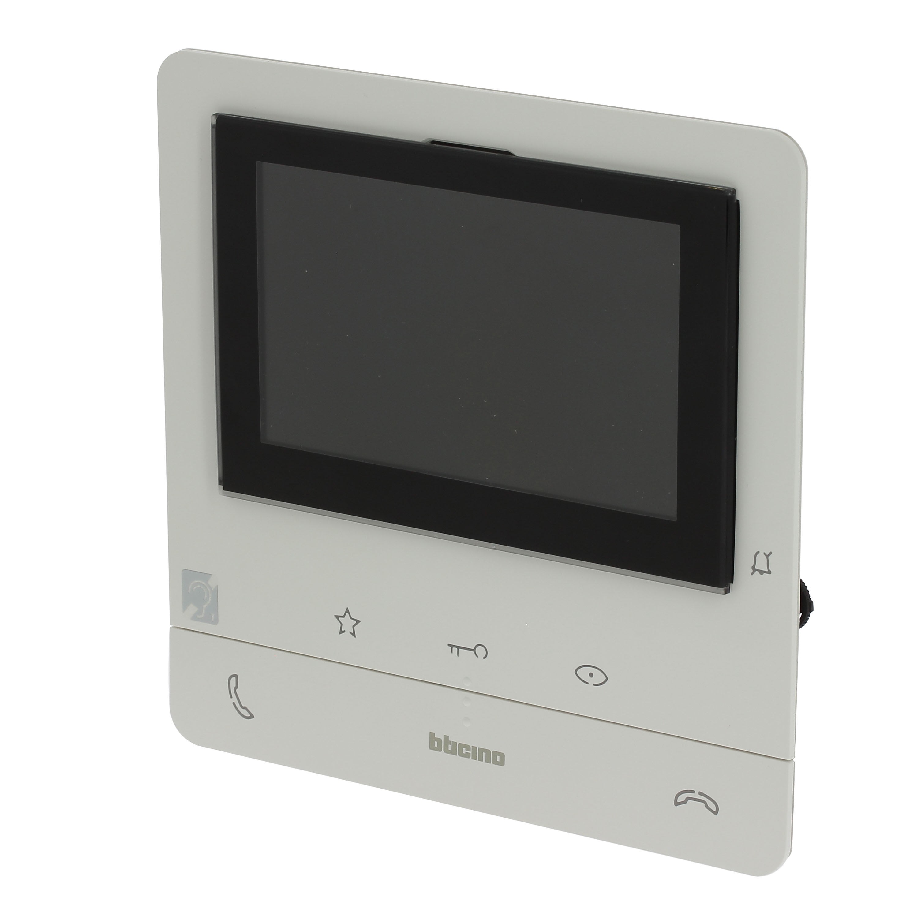 Bticino - Poste intérieur écran 5pouces Classe 100 Basique + boucle inductive - Blanc