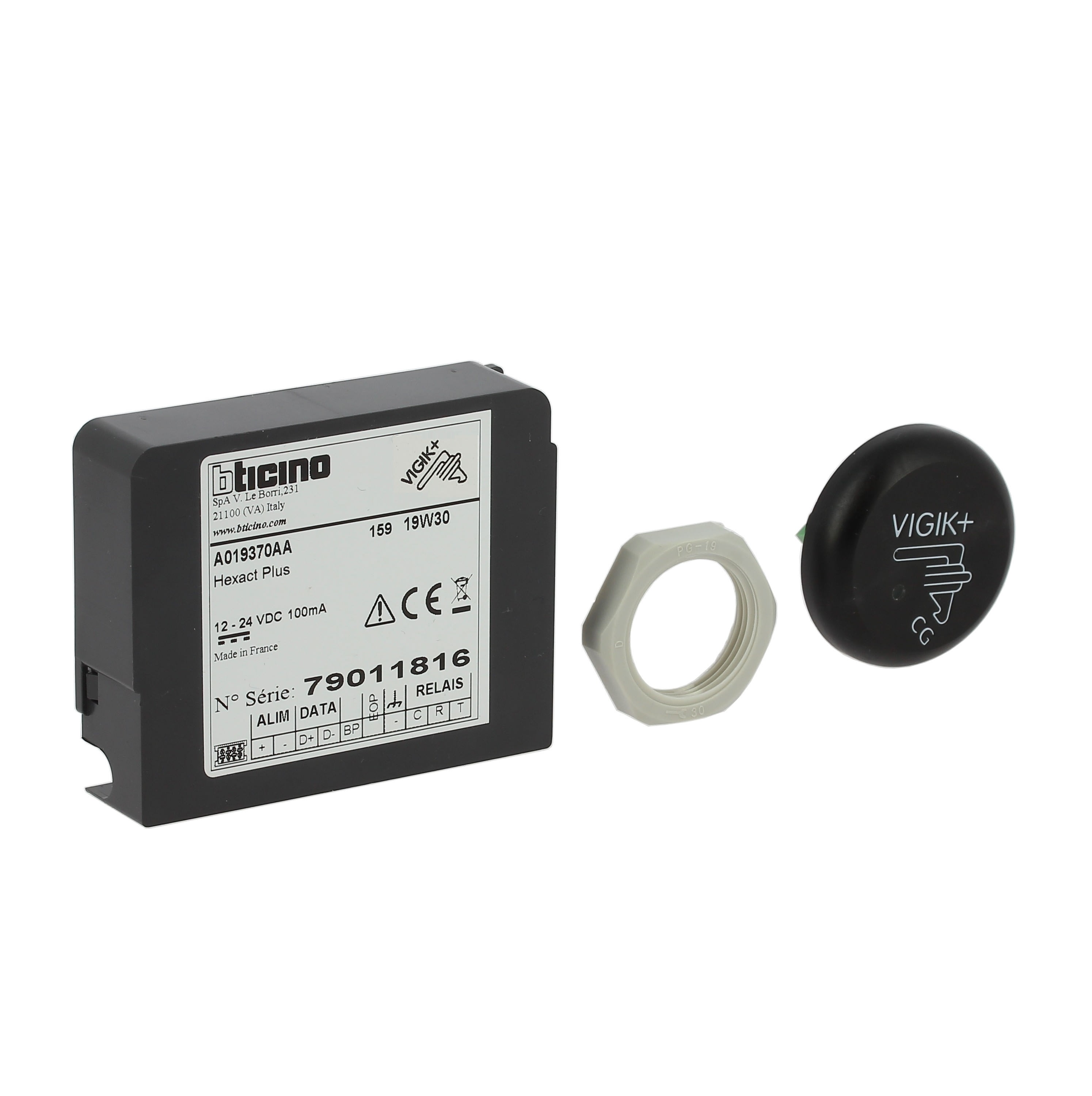 Bticino - Centrale HEXACT PLUS (1 porte) avec lecteur VIGIK+ intégré