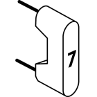 Bticino - Jeu de 10 cavaliers de configuration pour système BUS avec marquage 7