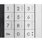 Bticino - Façade alphanumérique du clavier métal - Sfera New