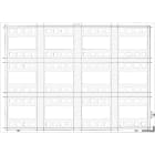 Bticino - Feuilles A5 personnalisables blanches pour commande 8 boutons-poussoirs