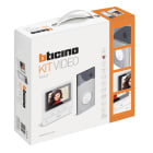 Bticino - Kit Classe 100 évolué vidéo couleur finition blanc avec platine Linea3000 gris