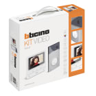 Bticino - Kit Classe 100 évolué vidéo couleur finition blanc avec platine Linea 3000 gris