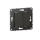 Bticino - Double poussoir pour Atlège - finition Nuit